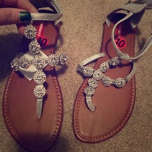 Embellished sandal